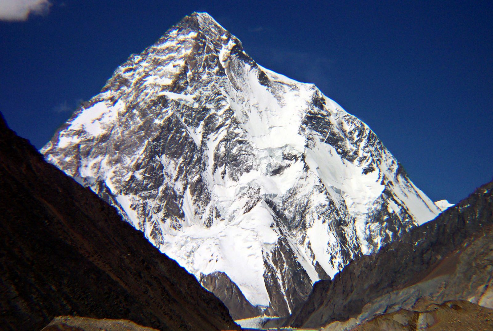 El K2, la segunda montaña más alta del mundo, situada en el Himalaya y con 8.611