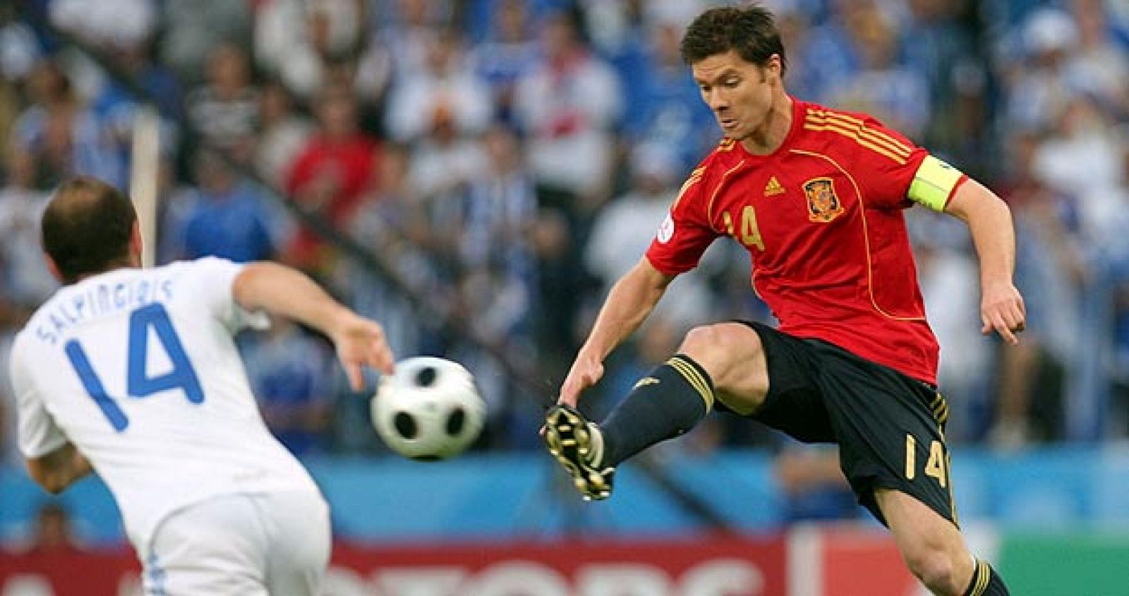 Xabi Alonso ha sido el mejor jugador español ante Grecia.