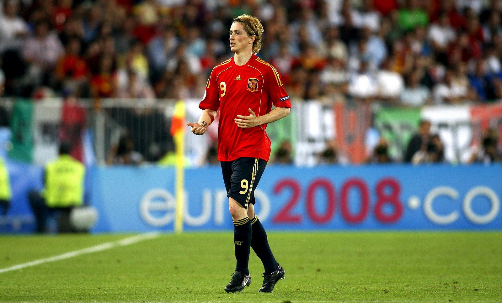 Fernando Torres será la principal referencia en la delantera de España en la final frente a Alemania.