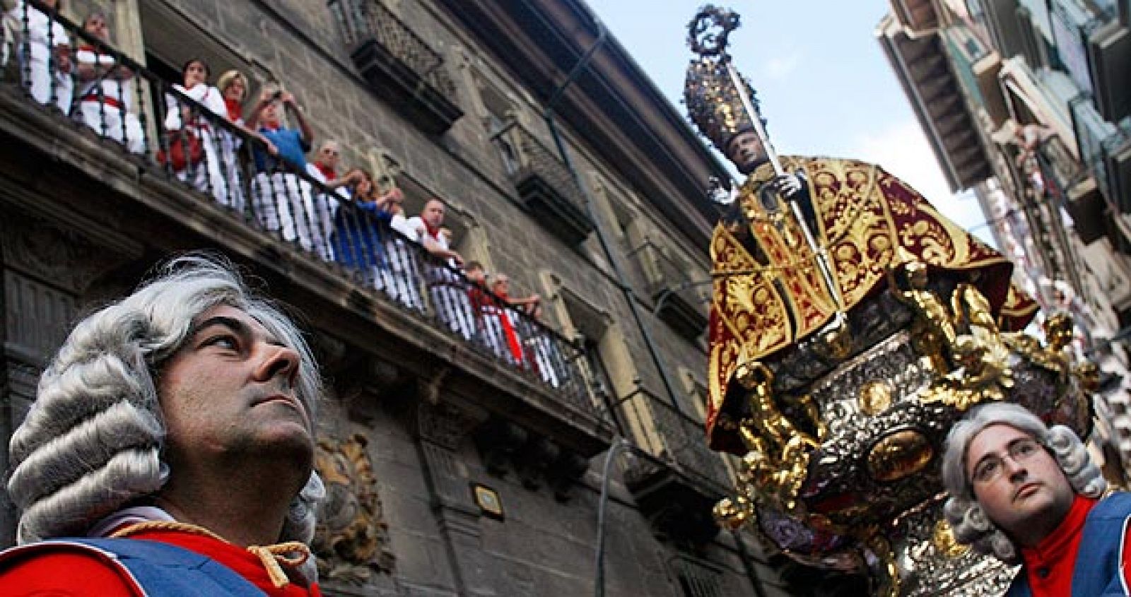 Detalle de la procesión de San Fermín