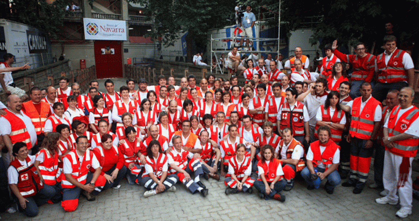 Operativo de Cruz Roja durante los Sanfermines 2008