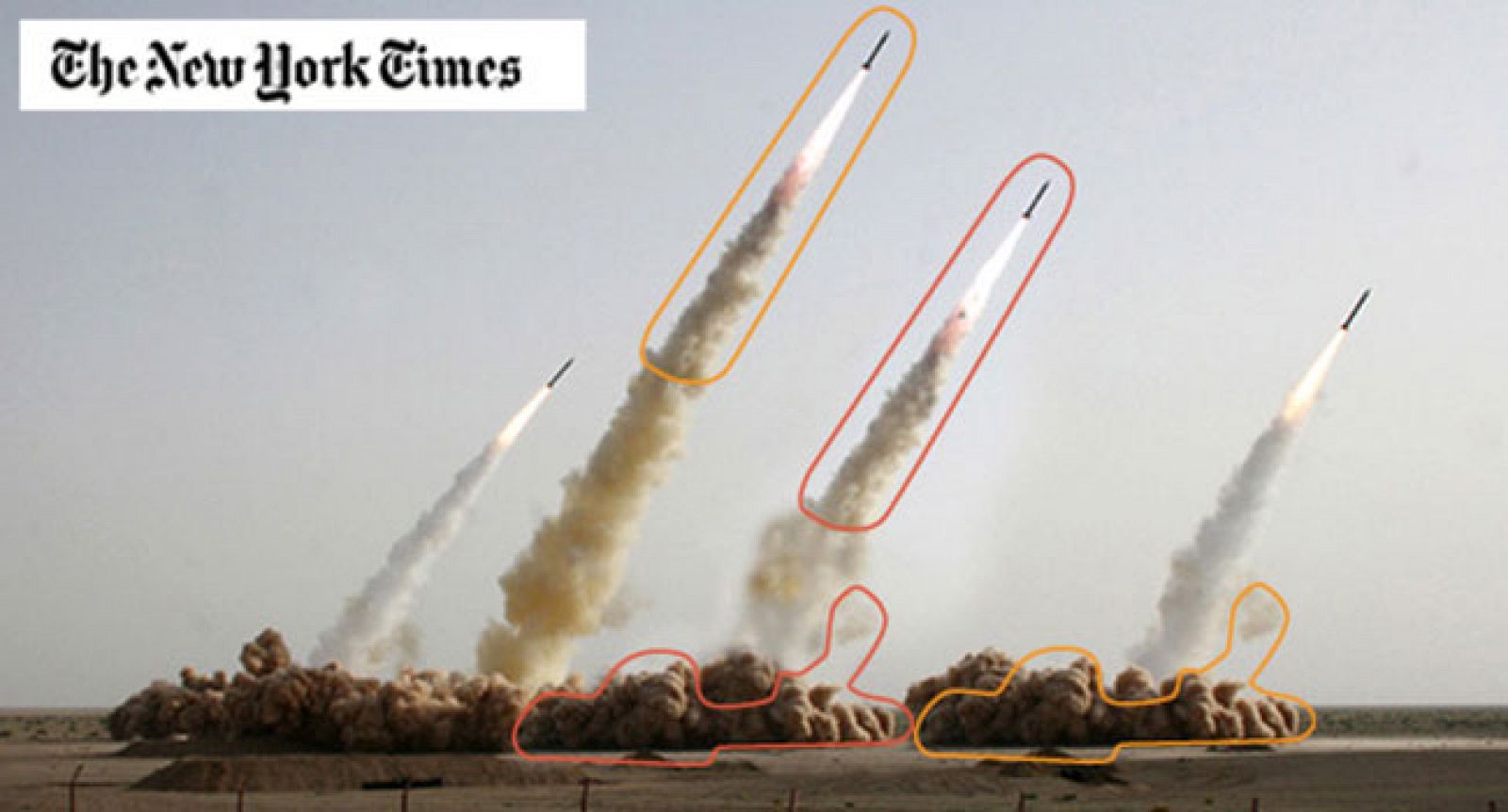 Los medios iraníes retocan las pruebas de misiles