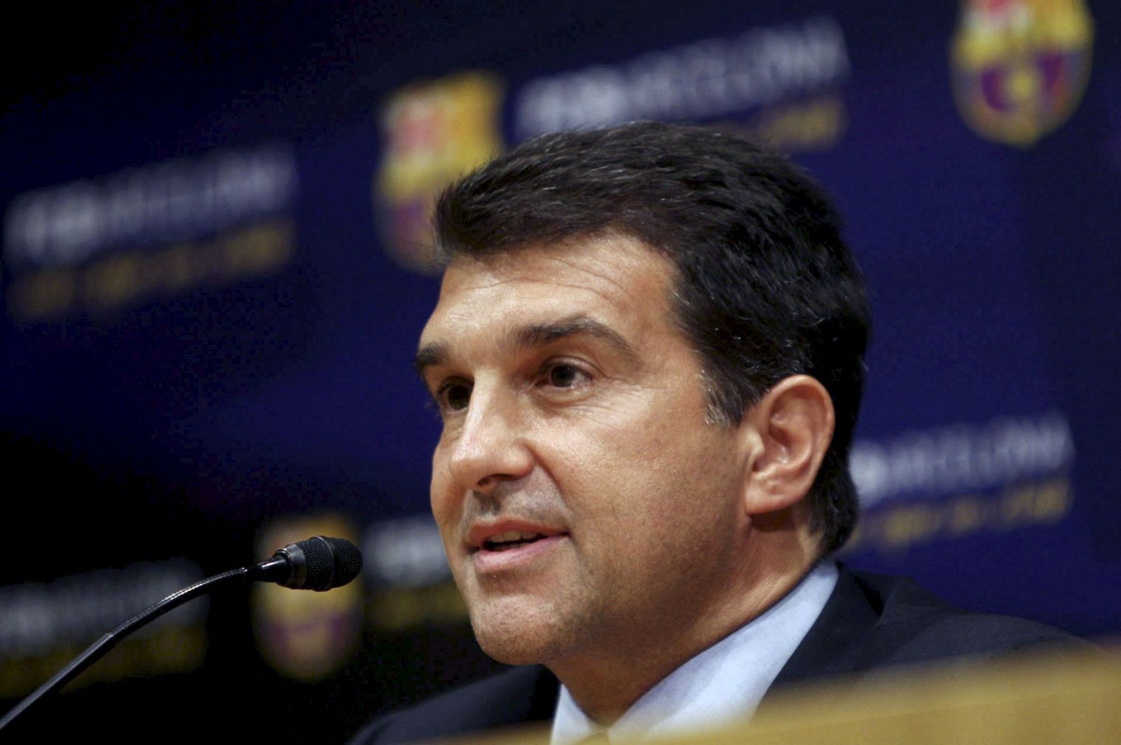 El presidente del FC. Barcelona, Joan Laporta.