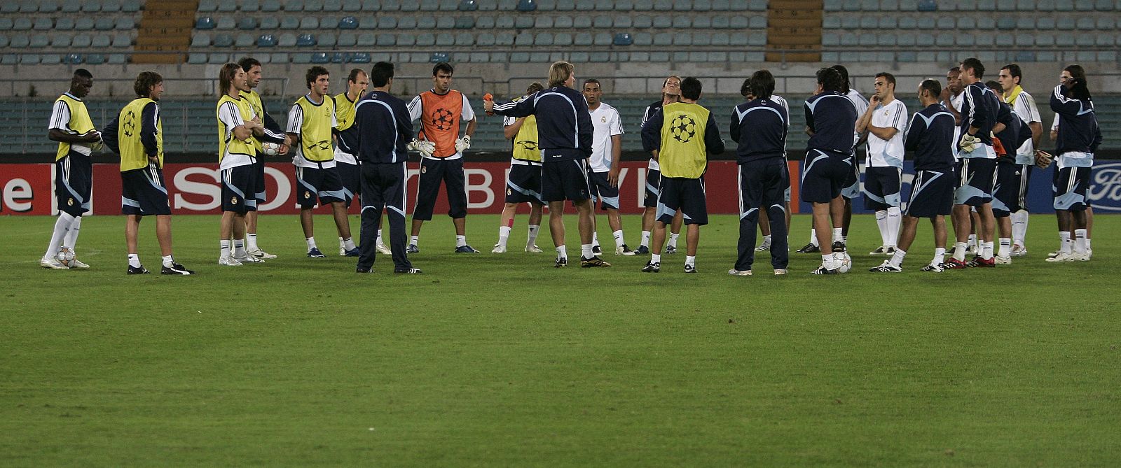 El Real Madrid durante una jornada de entrenamiento.