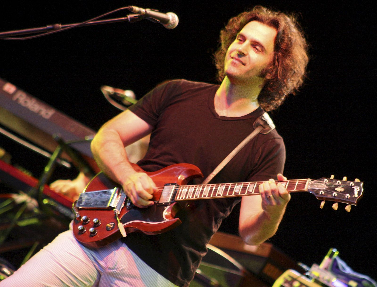 Dweezil Zappa, durante el concierto de este jueves en Madrid