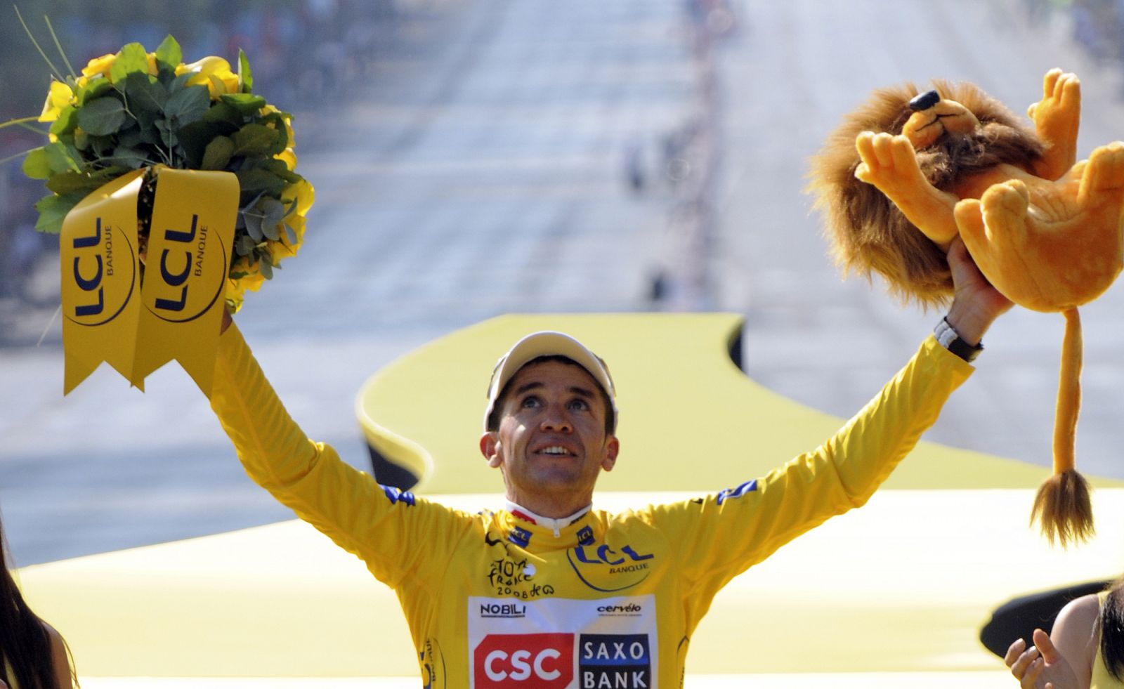 Carlos Sastre, ganador del Tour de Francia 2008