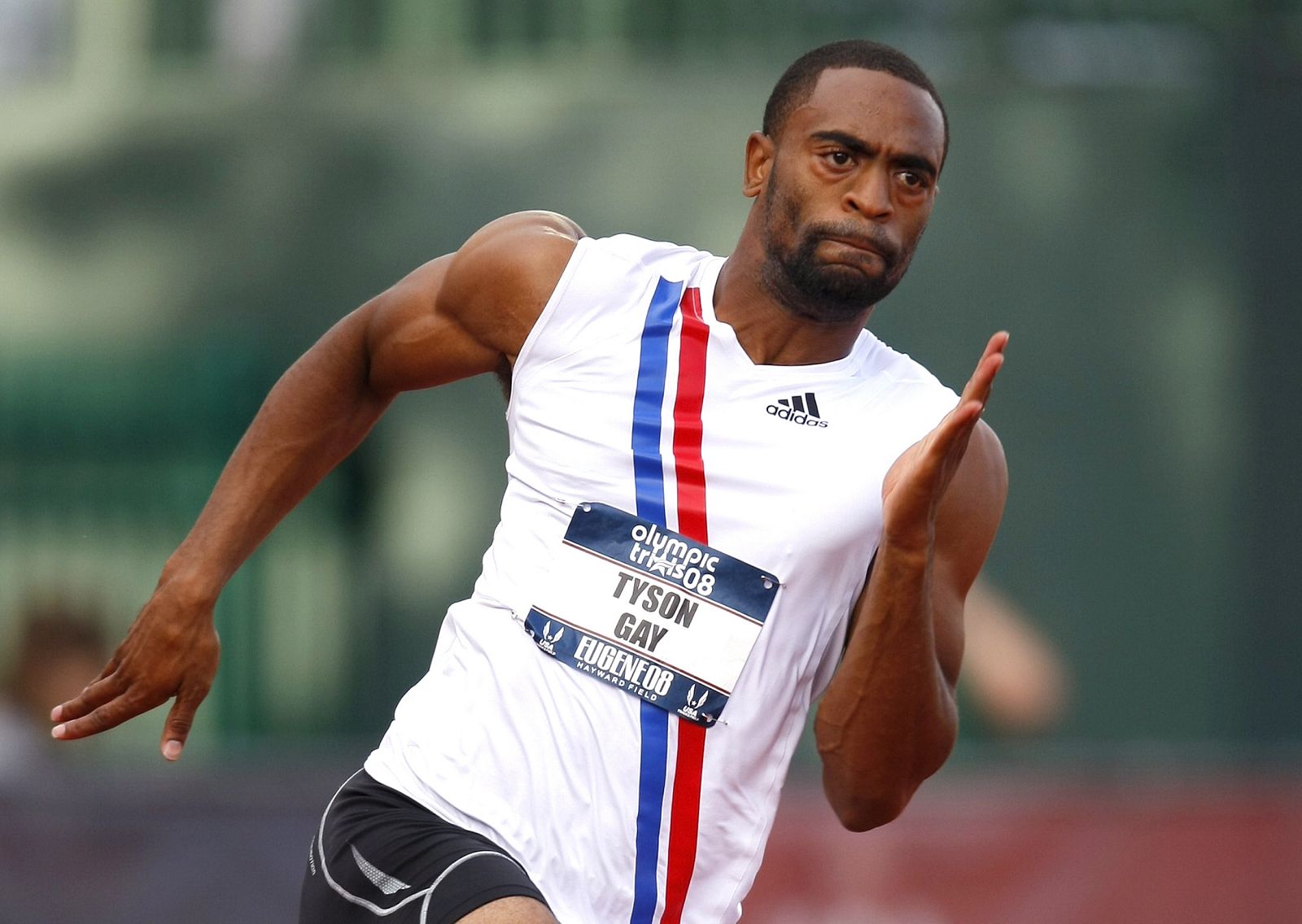 El atleta estadounidense Tyson Gay