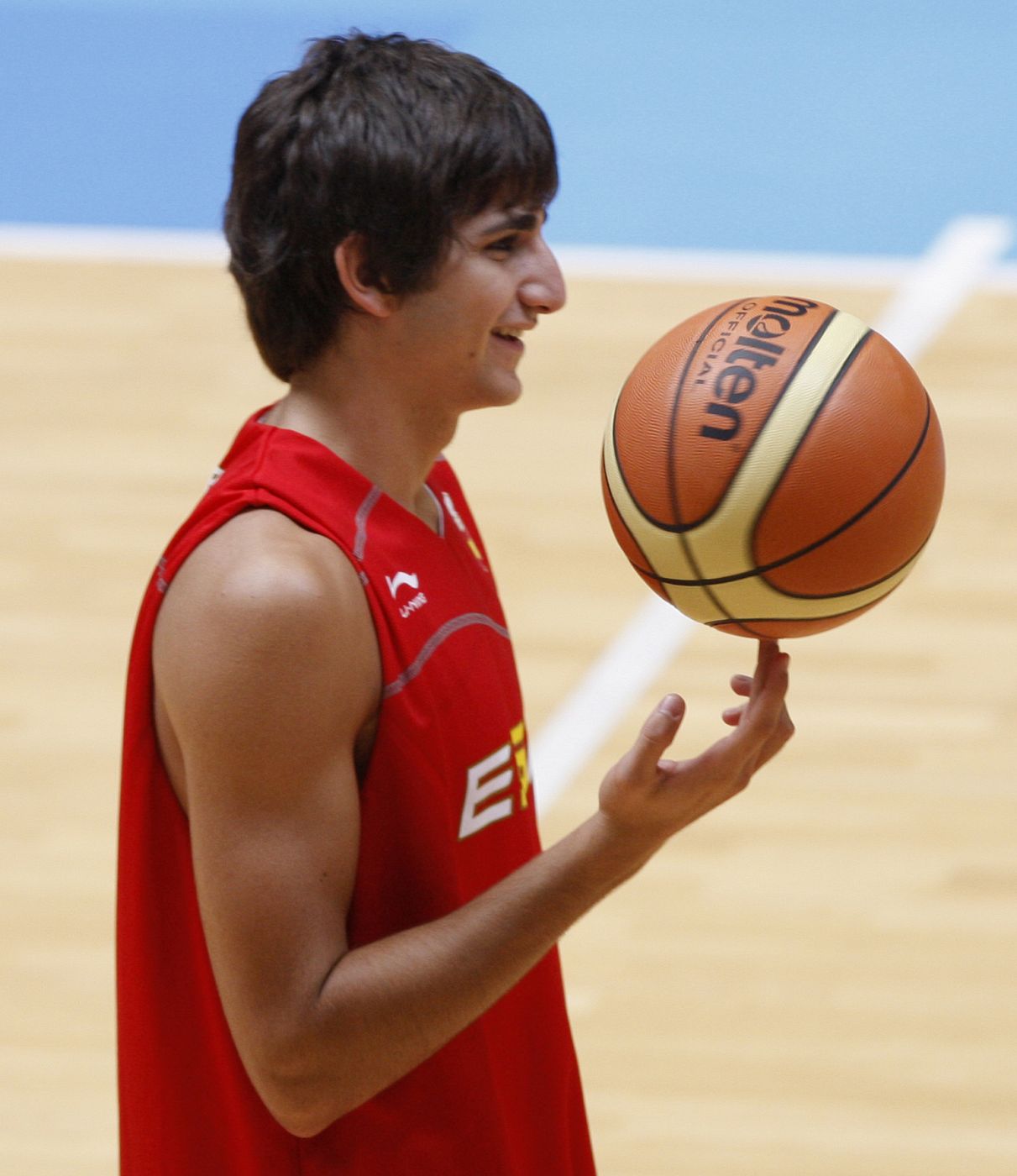 Ricky Rubio en el Shougang Basketball Center de Pekín.