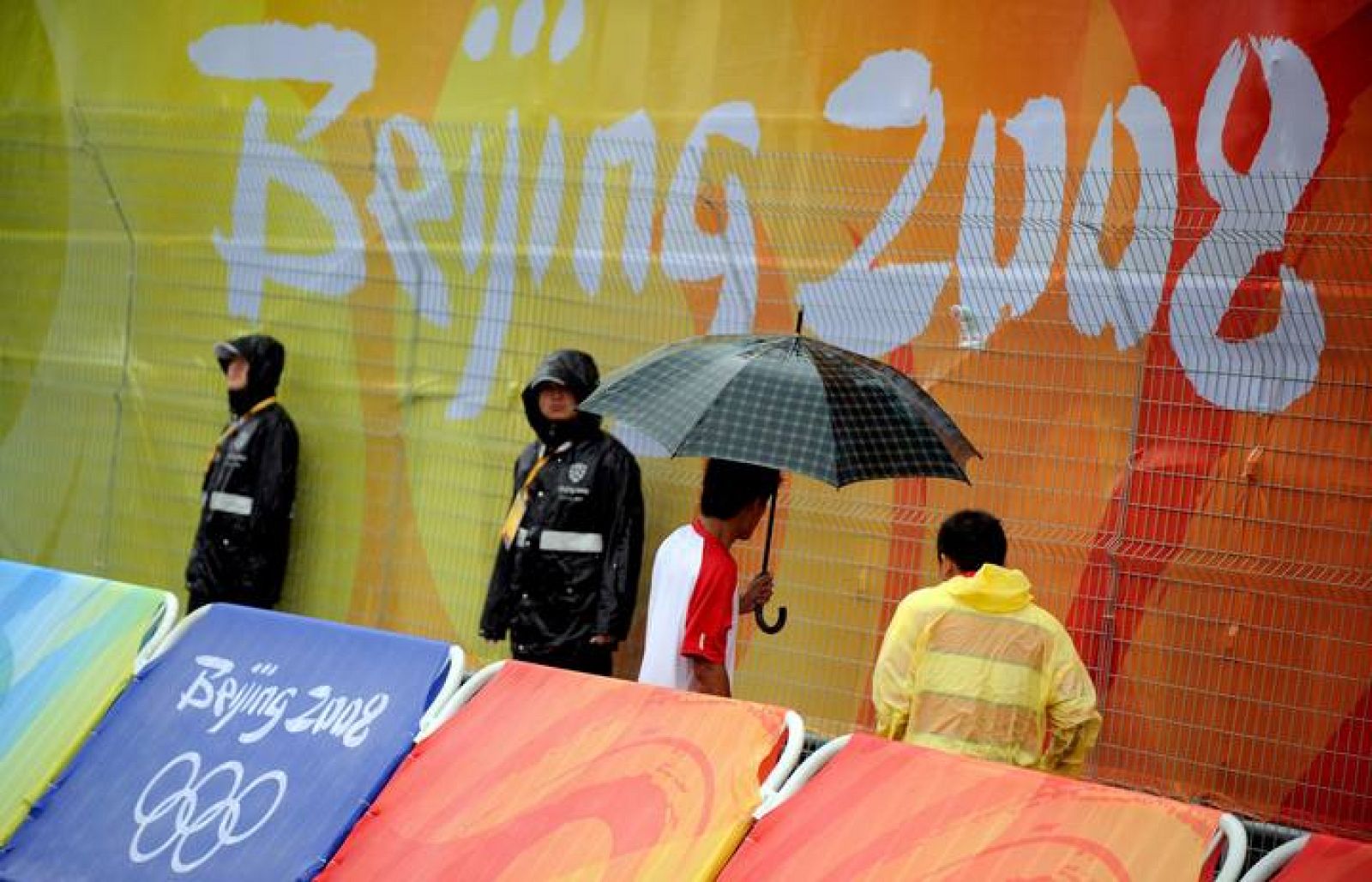 La lluvia ha caído con insistencia durante el domingo en Pekín.