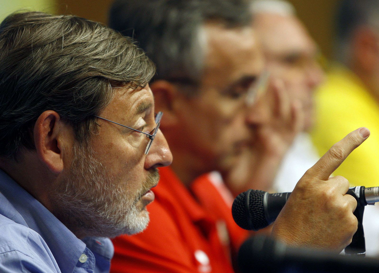 Jaime Lissavetzky, junto al presidente del COE Alejandro Blanco en la rueda de prensa.