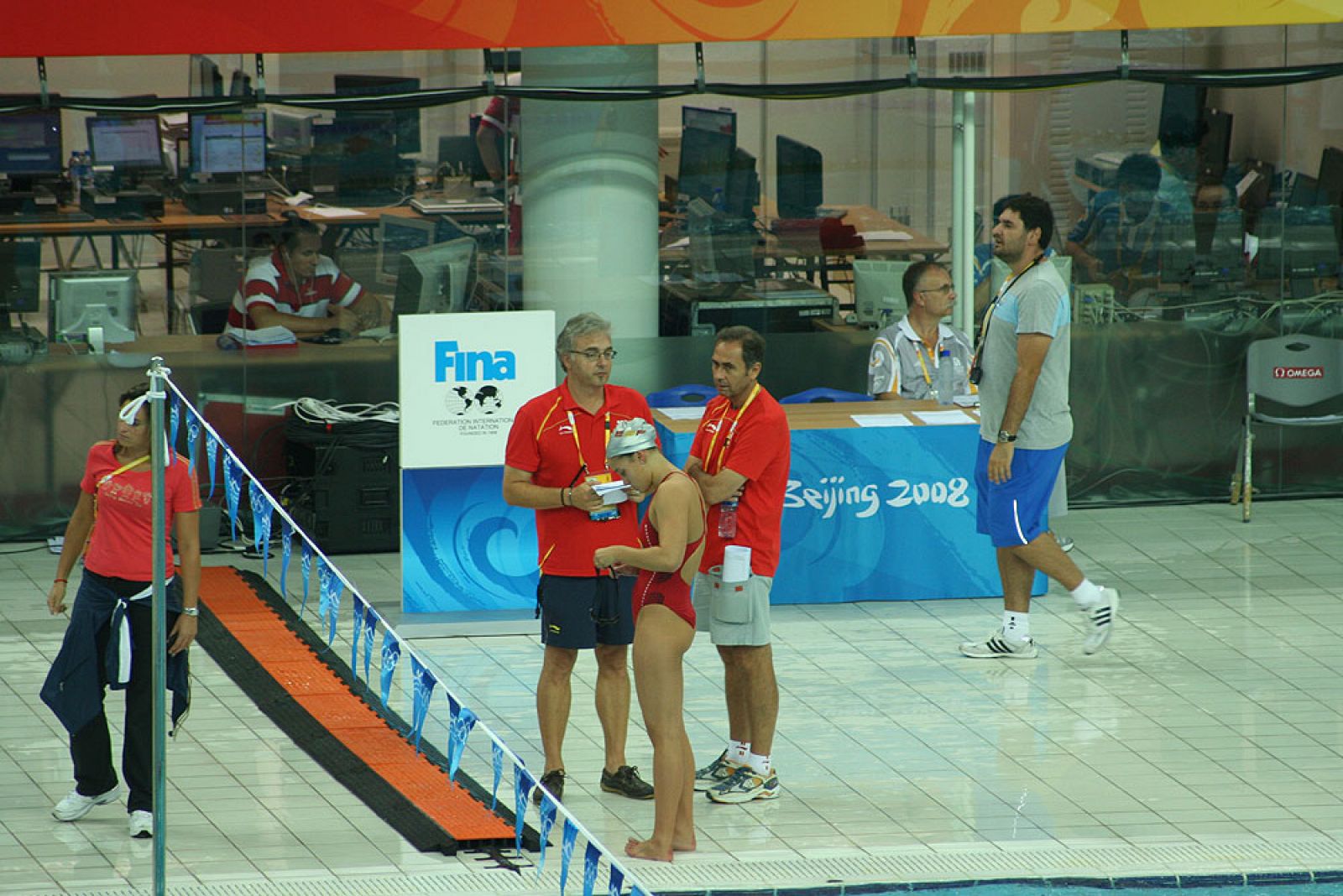 Entrenamiento de Mireia Belomnte