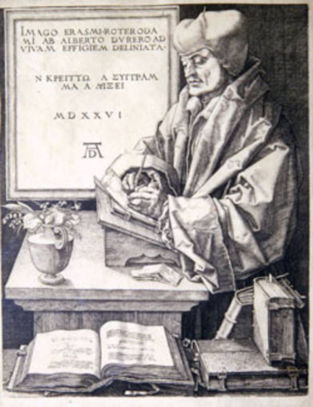 Erasmo de Rotterdam, de Alberto Durero es una de las obras del fondo complutense
