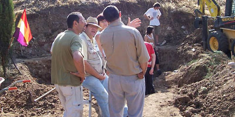 Una fosa común de víctimas del franquismo