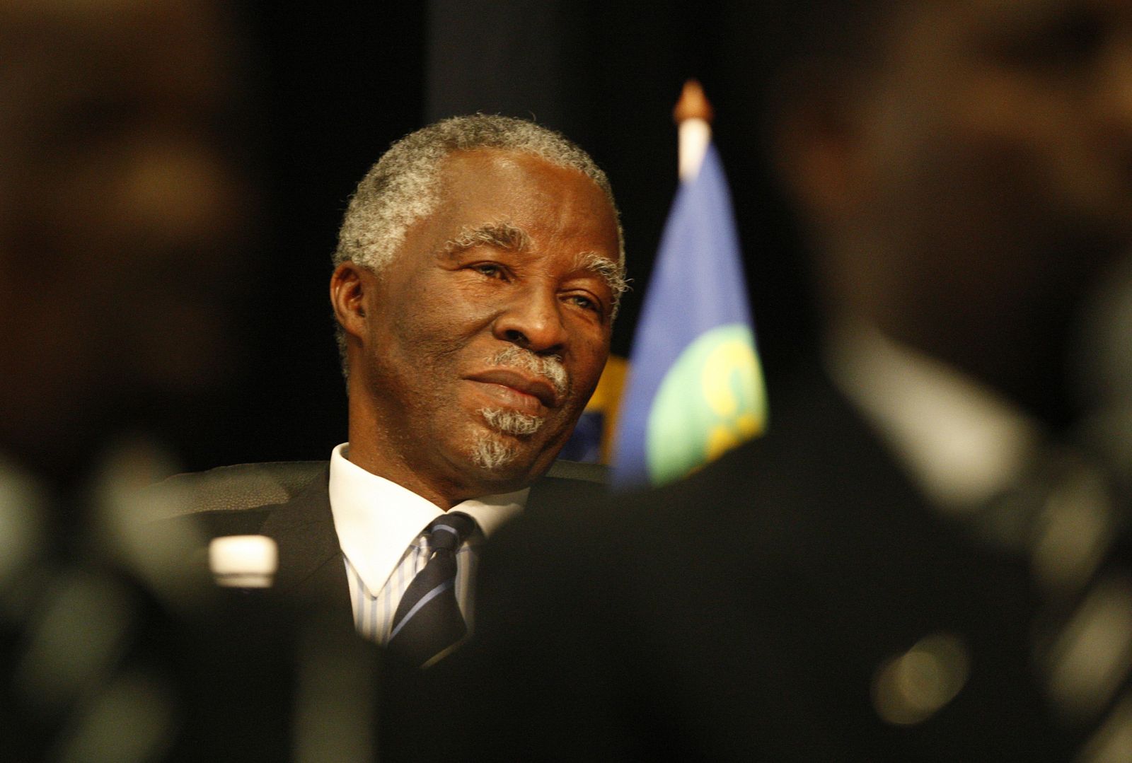 South African President Mbeki listens during summit of SADC in Johannesburg