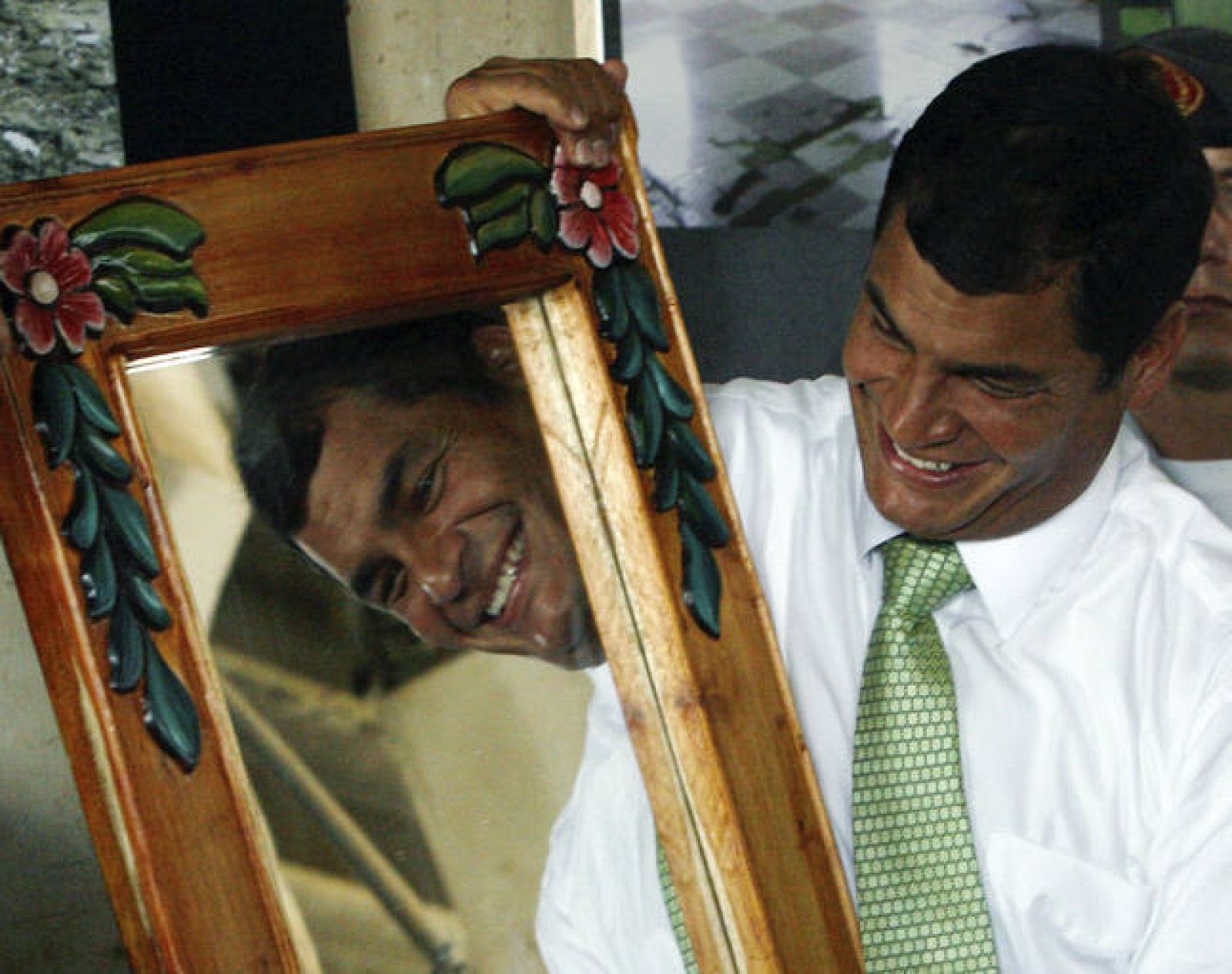Rafael Correa, en una reciente visita a la cárcel de Guayaquil. 