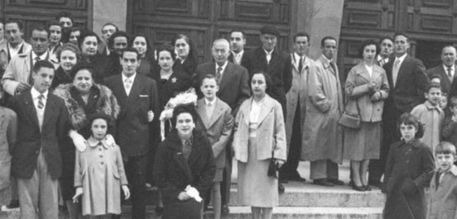 Foto de la boda de los abuelos de Idoia Albéniz.