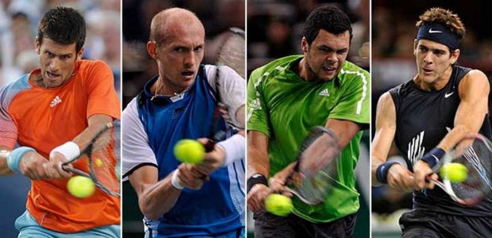 Djokovic, Davydenko, Tsonga y Del Potro forman el grupo dorado.