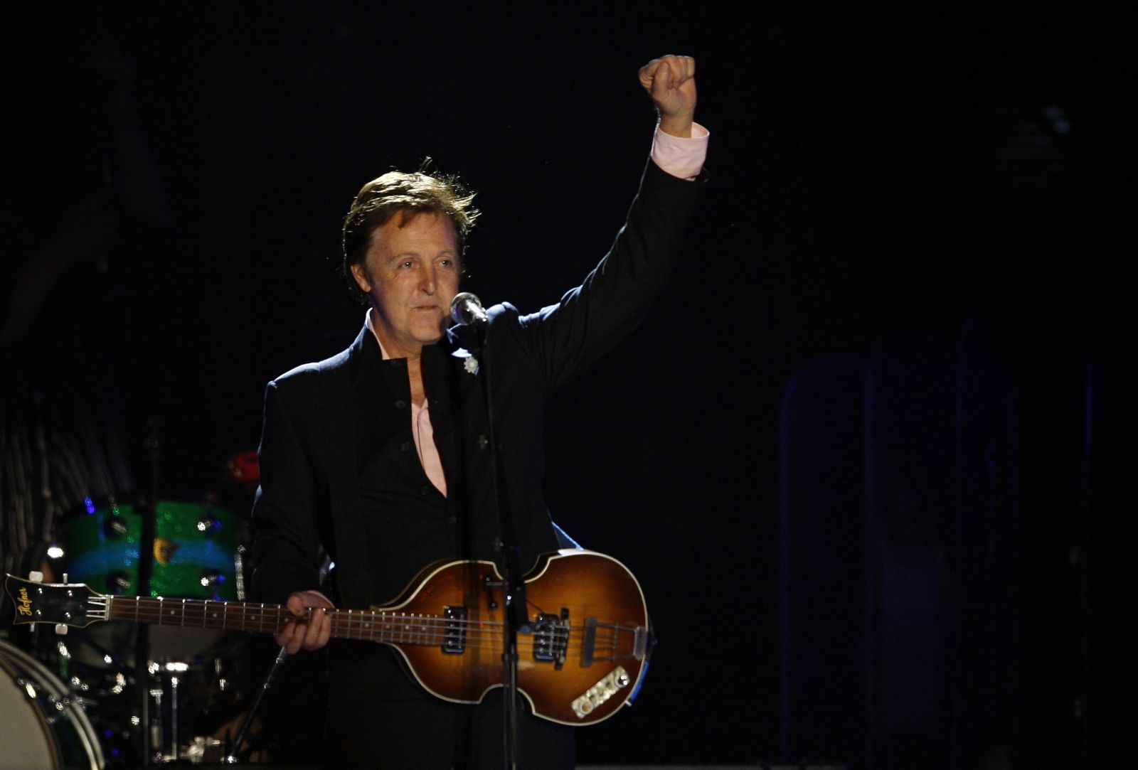 Paul McCartney durante su reciente actuación en Tel Aviv.