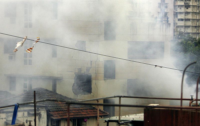 Imagen del asalto al centro judío de Bombay