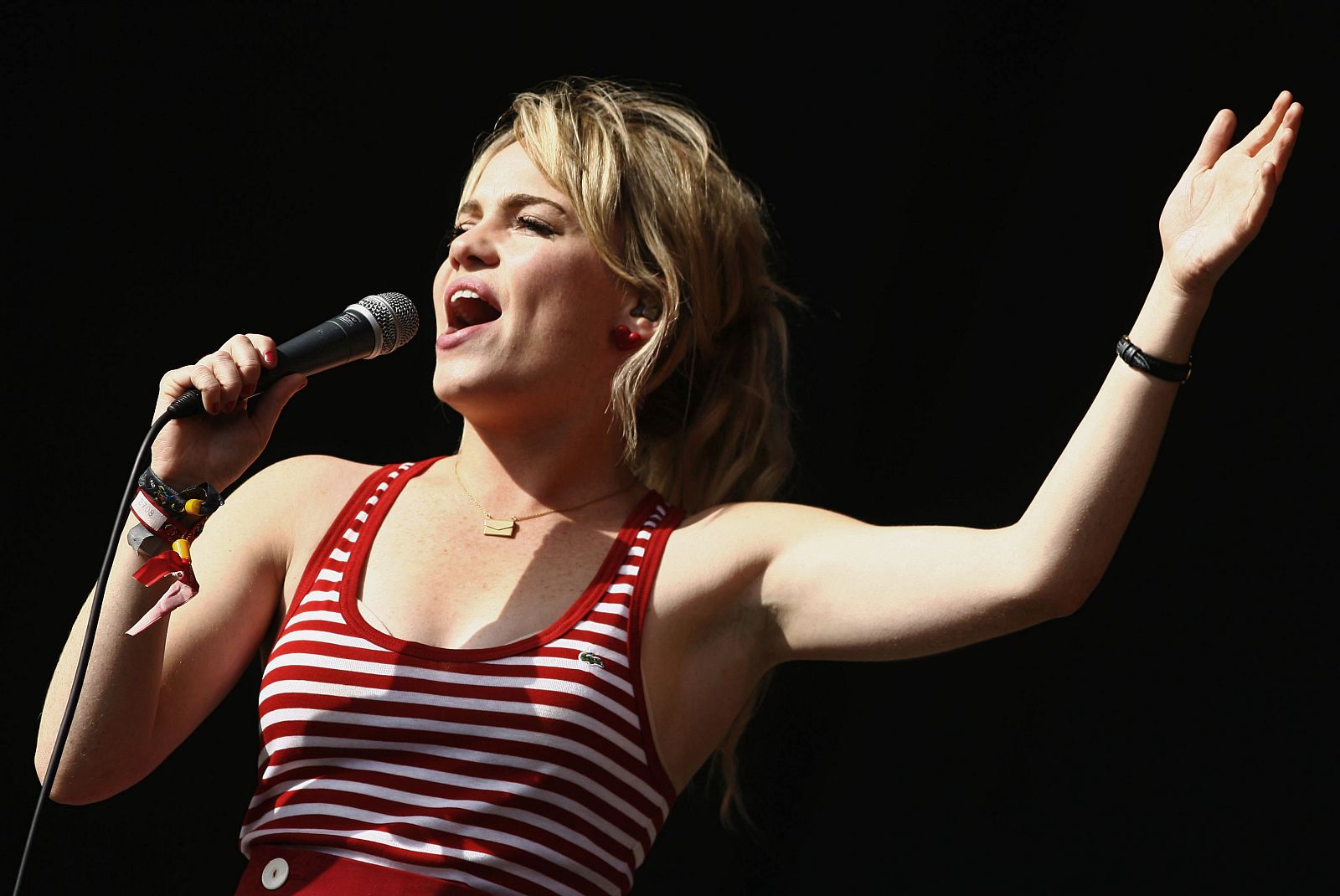 La cantante británica Duffy, durante una actuación.