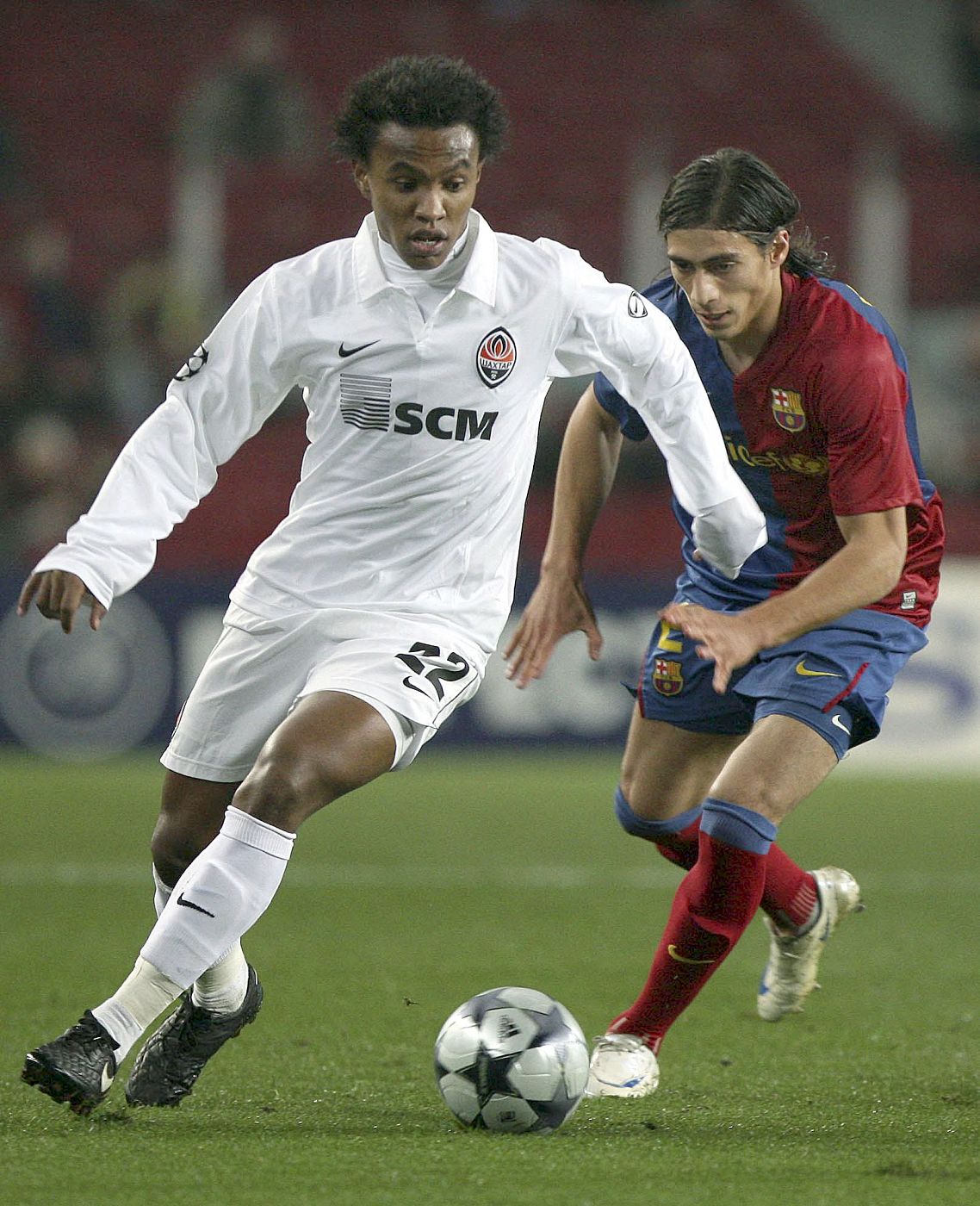 El defensa del Barcelona, José Martín Cáceres, durante un partido de Liga de Campeones.