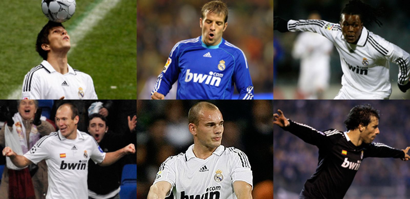 Los seis jugadores holandeses que militan en el Real madrid.