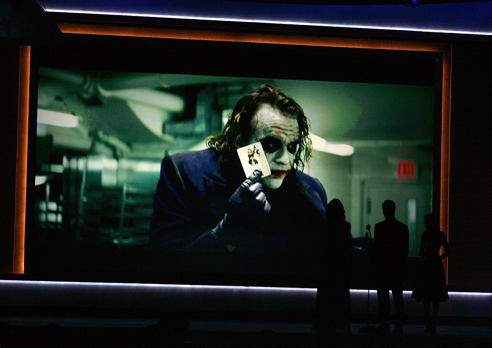 Heath Ledger en una pantalla durante los Critics' Choice awards el pasado 8 de enero.
