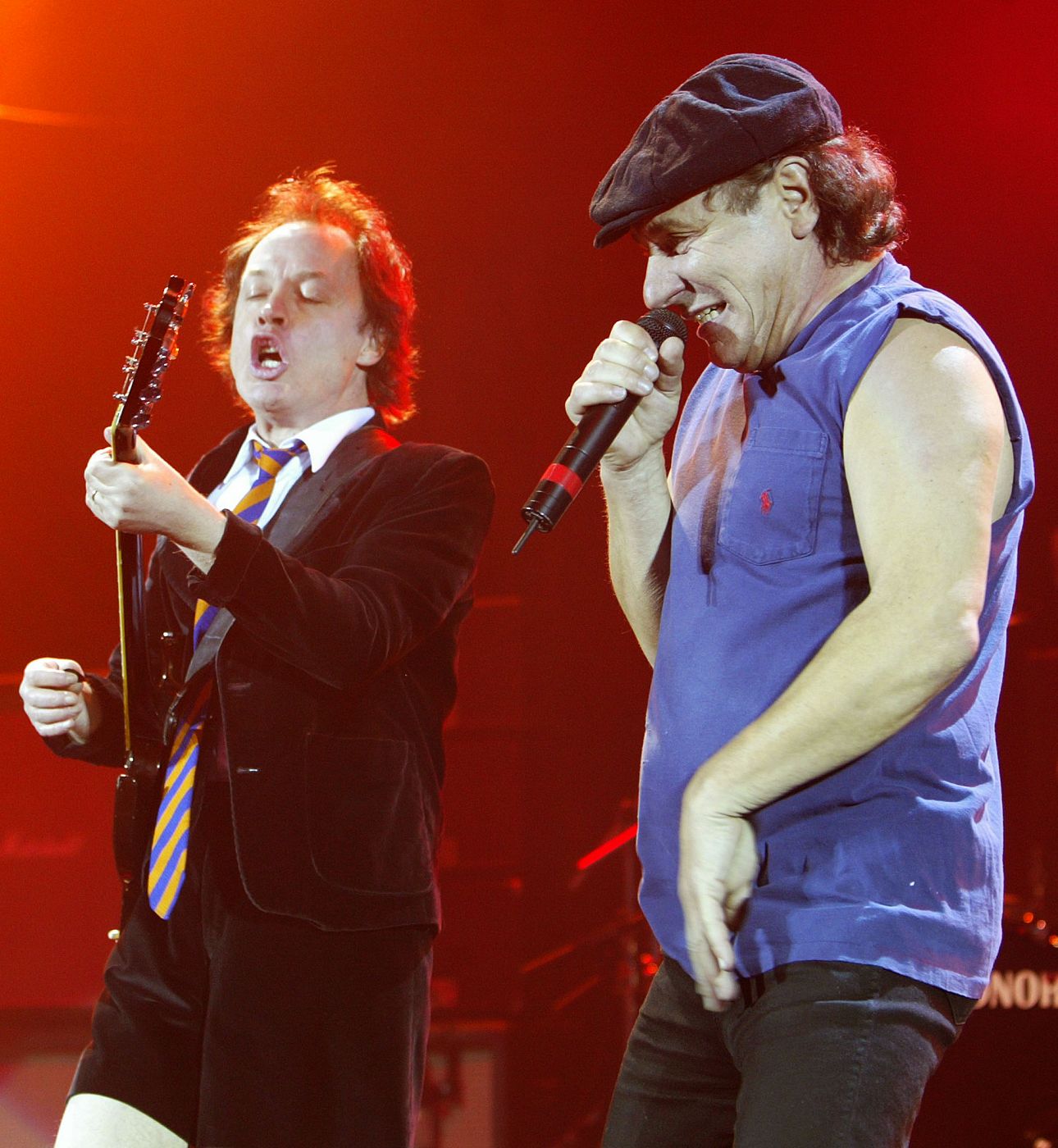 El grupo australiano AC-DC durante un concierto