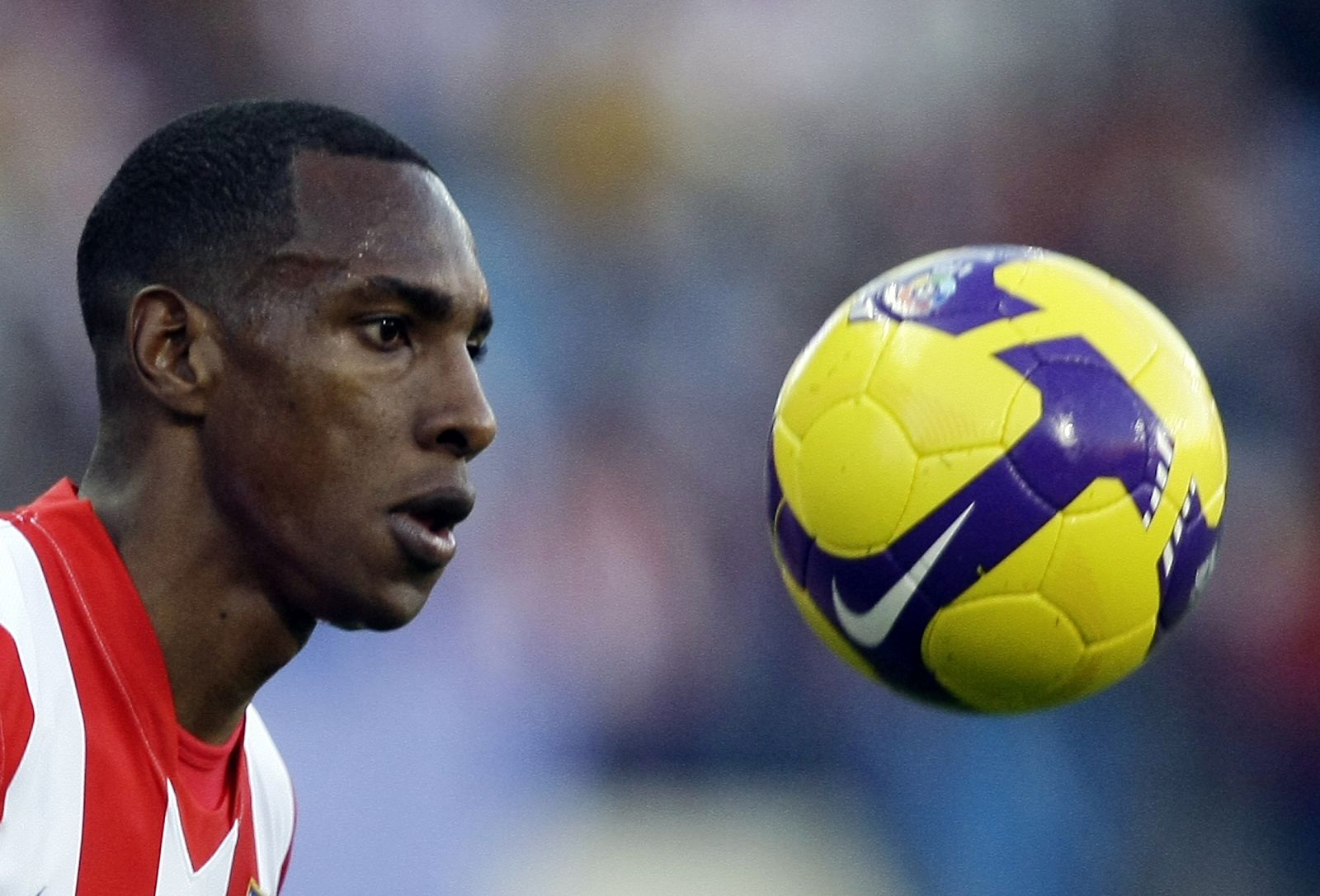 Luis Amaranto Perea, durante un partido de Liga.