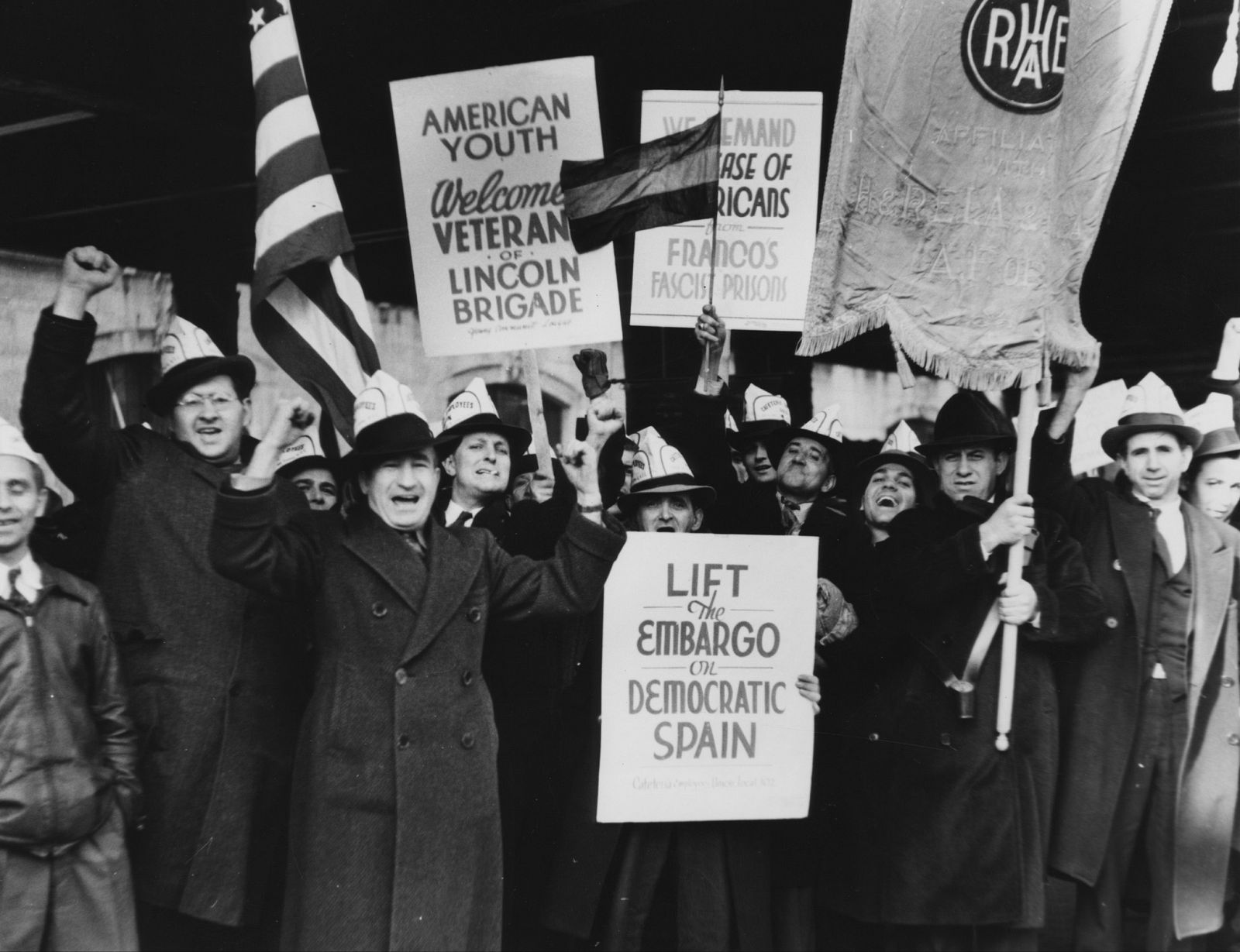 Protesta pidiendo el levantamiento del embargo a España