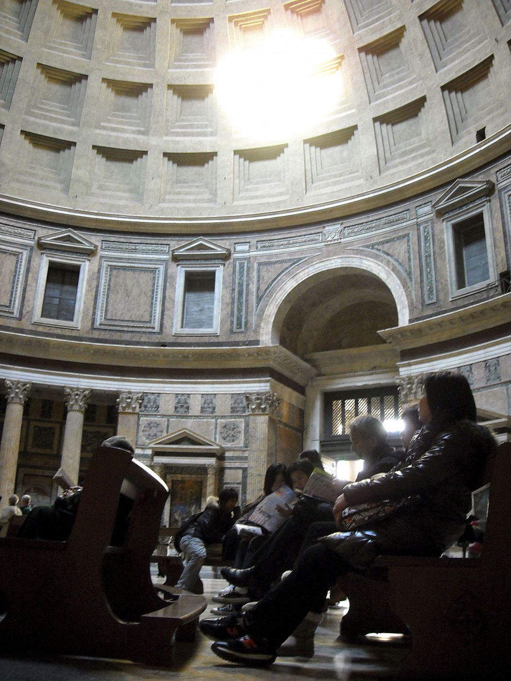 El interior del Panteón de Agripa.