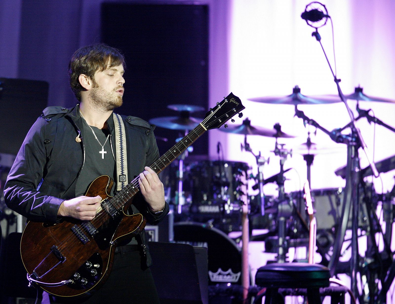 Caleb Followill of Kings of Leon performs at the 2009 Grammy Salute to Industry Icons event, honoring Clive Davis in Beverly Hills