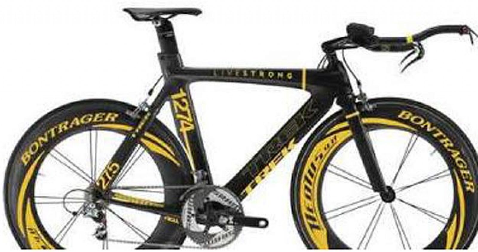 Imagen de la bicicleta robada a Armstrong, que fue colgada por el ciclista en su página personal de Twitter.