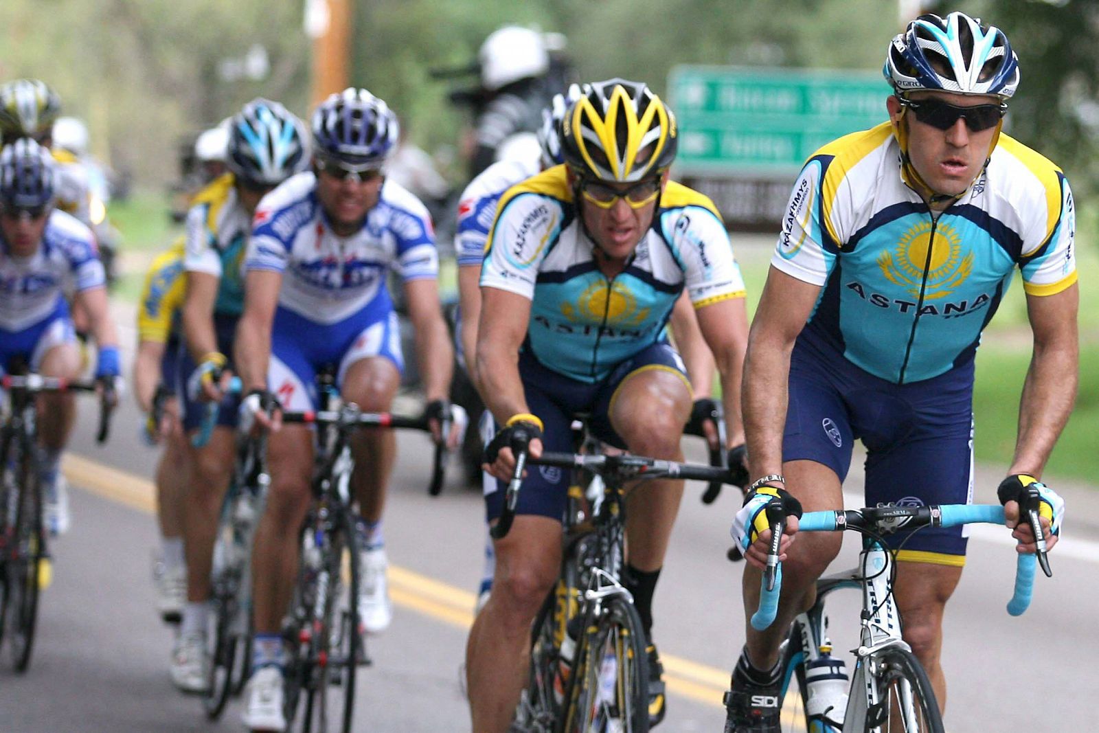 Amstrong ha corrido en el Tour de California para su compañero de equipo, Levi Leipheimer.