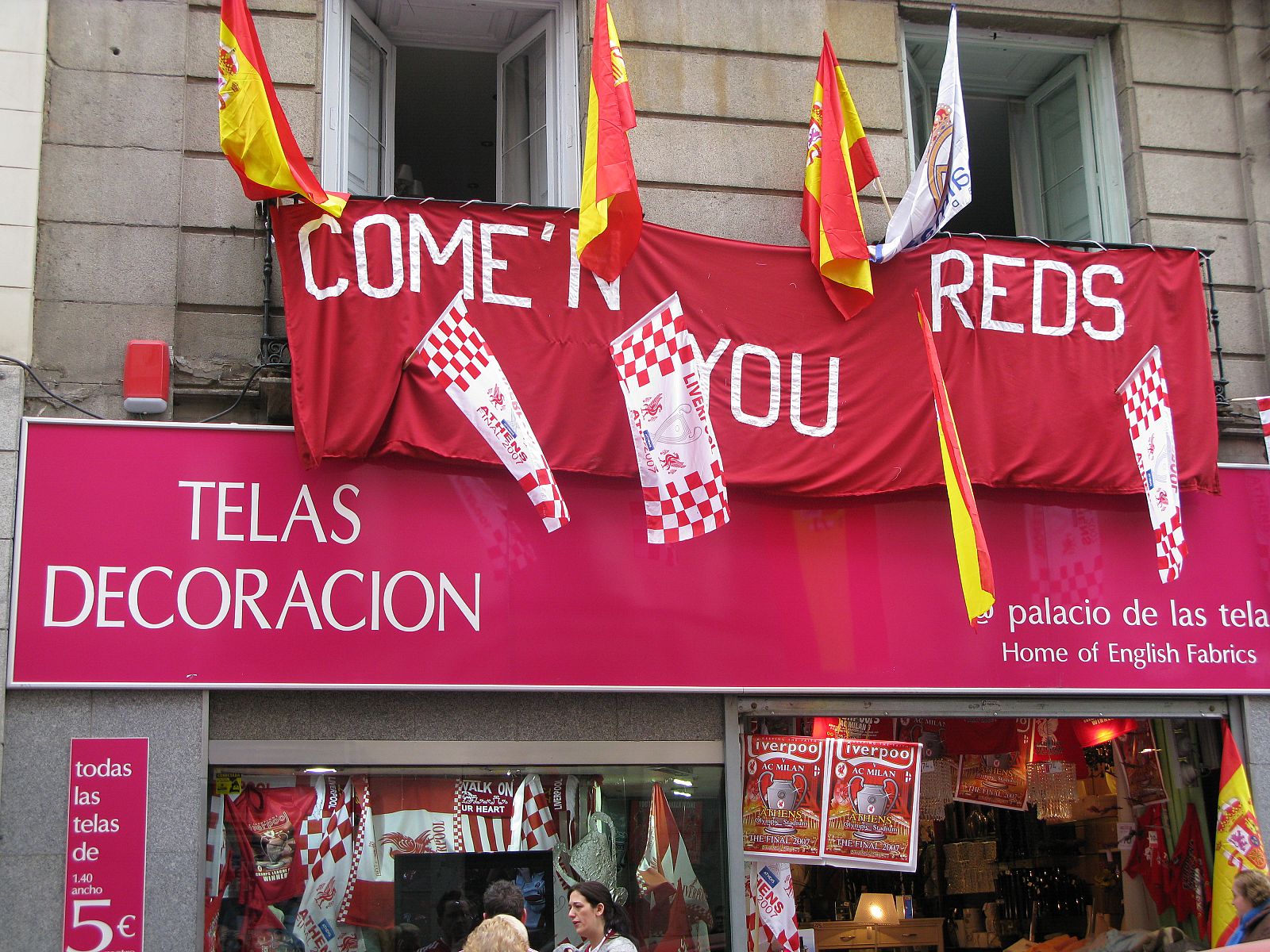 Esta tienda de Madrid homenajea al club inglés.