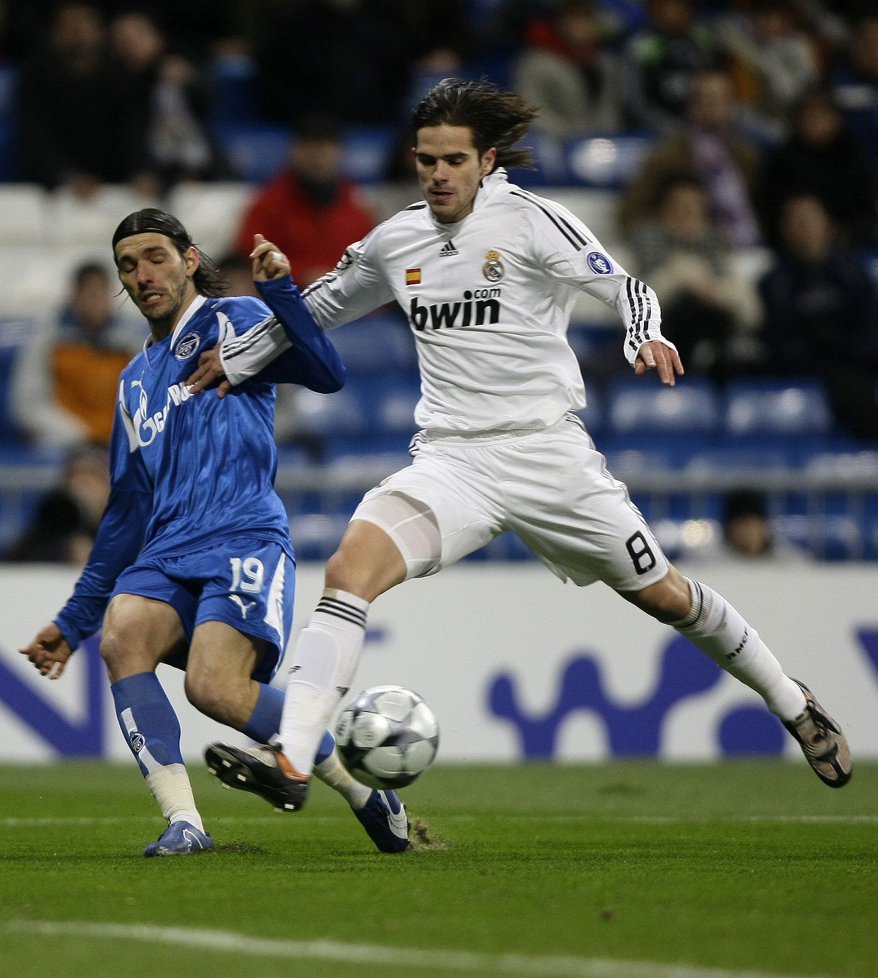 Fernando Gago, del Real Madrid, durante un partido de la Liga de Campeones.