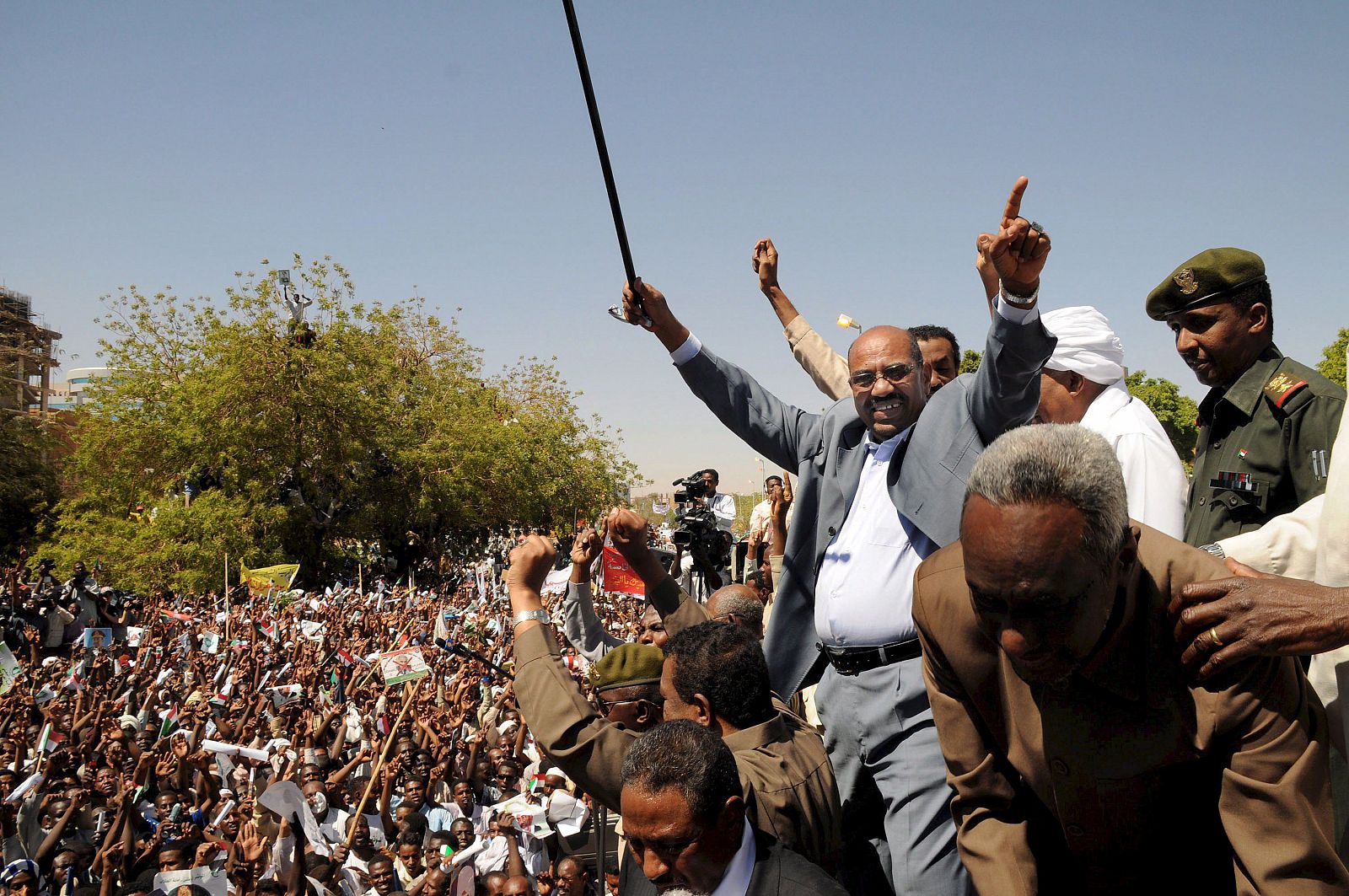 MANIFESTACIONES EN APOYO AL PRESIDENTE AL BASHIR