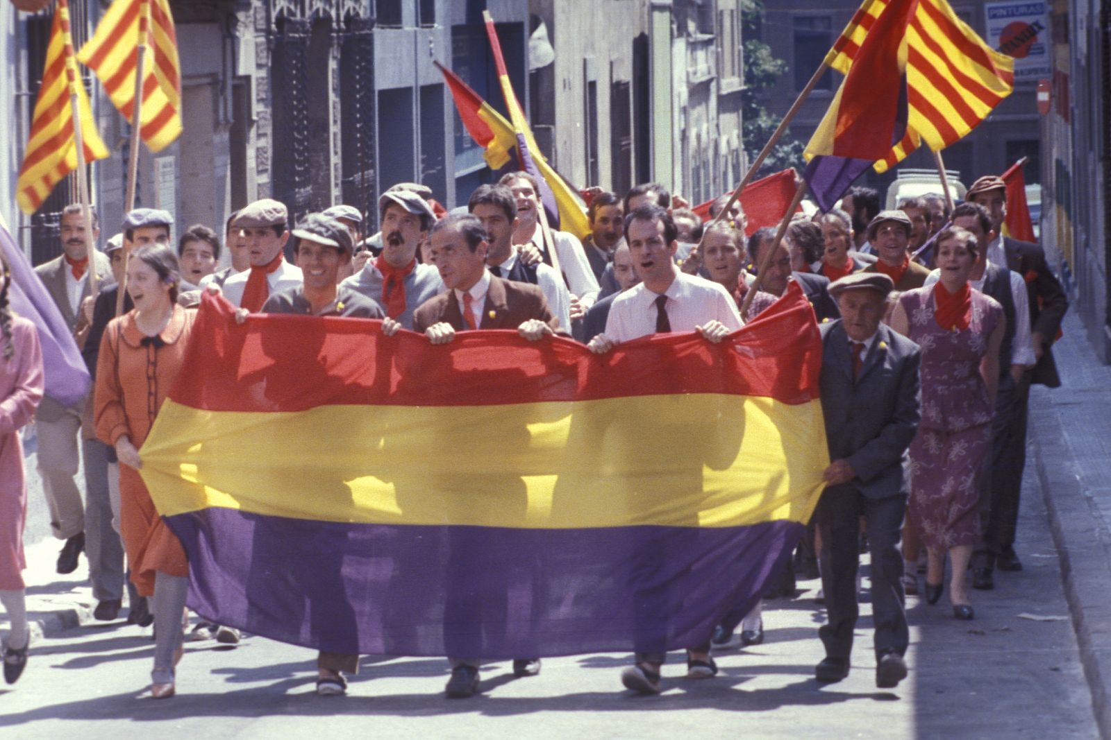 Escena de la plaça del Diamant