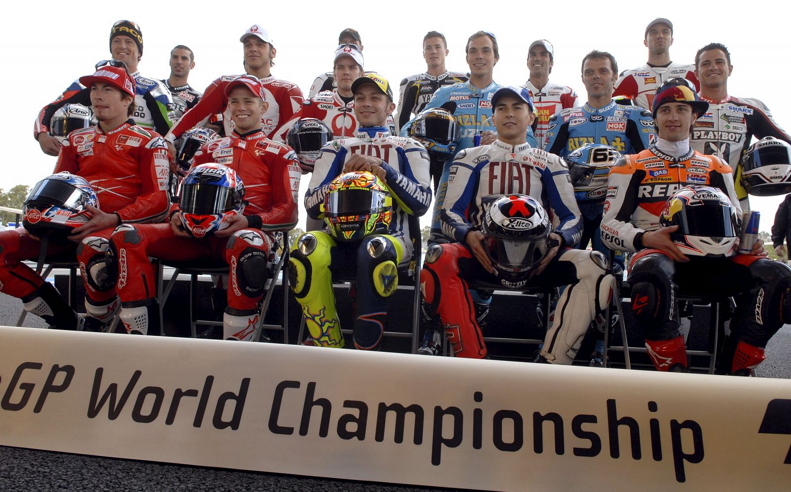 Foto oficial de los pilotos de Moto GP 2009.