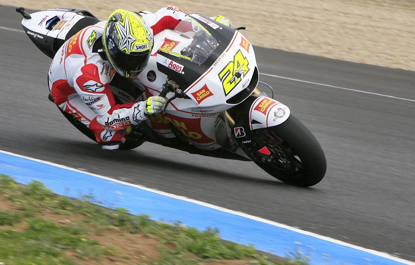 Toni Elías, durante el test IRTA de Jerez.