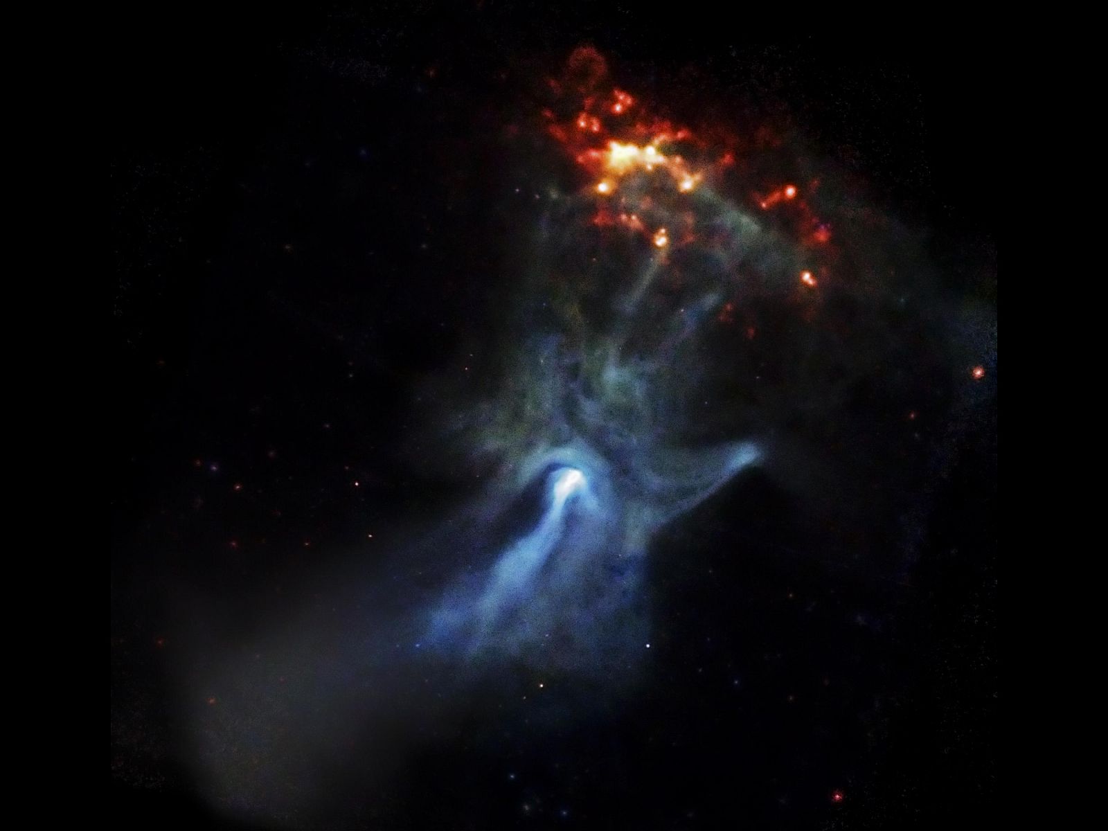 Imagen de la formación estelar capturada por el Observatorio Chandra de la NASA.