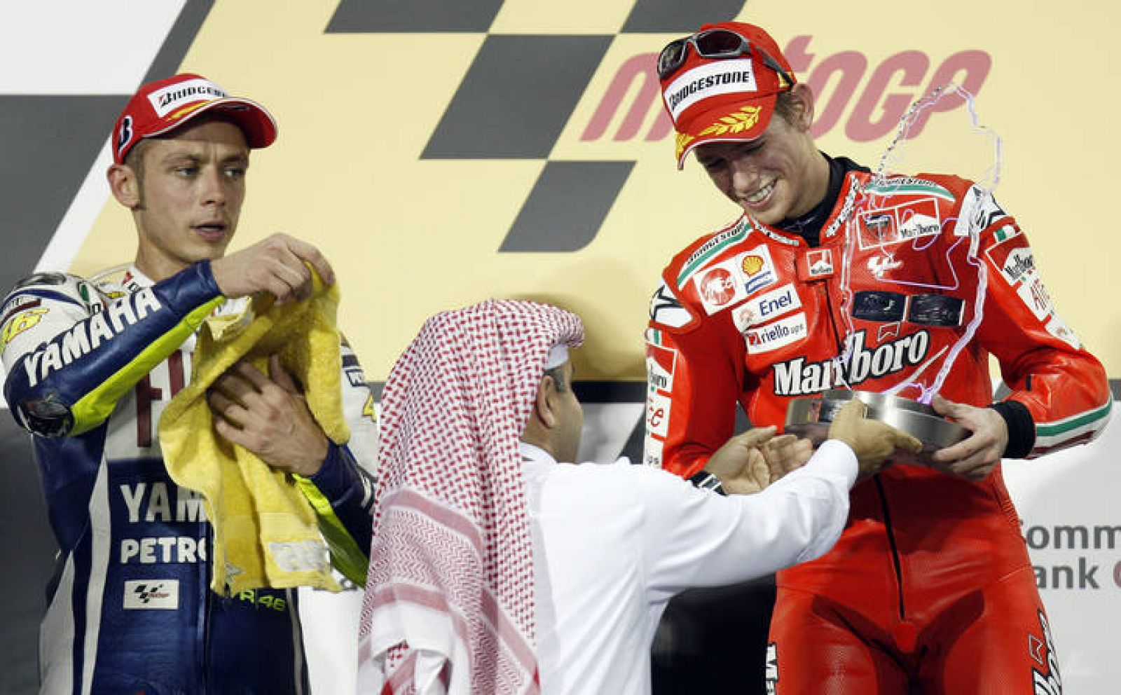 Valentino Rossi es consciente del brillante comienzo de temporada de Casey Stoner.