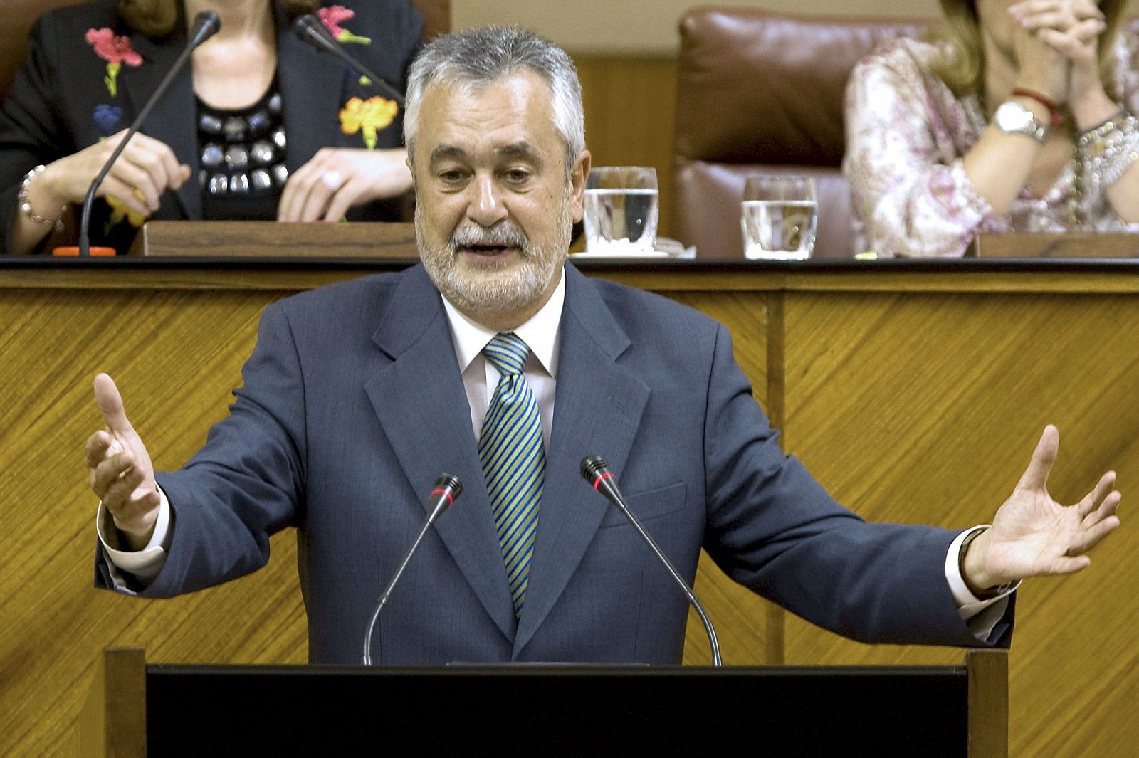 José Antonio Griñán, durante su investidura como presidente andaluz en 2009
