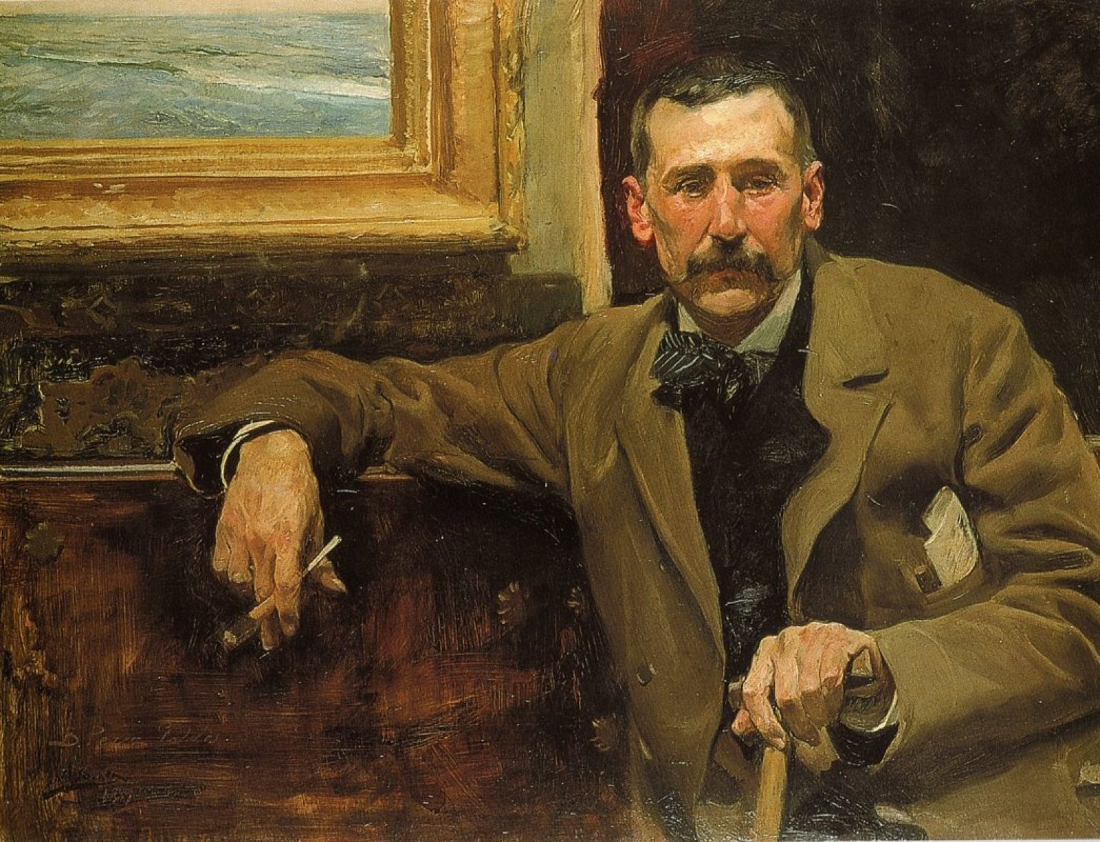 Retrato de Pérez Galdós, pintado por Joaquín Sorolla en 1894