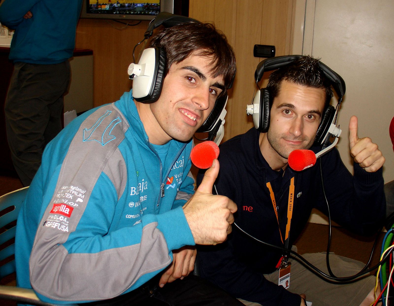 Julián Simón y David Figueira, de RNE, departieron en 'Radiogaceta de los deportes'.