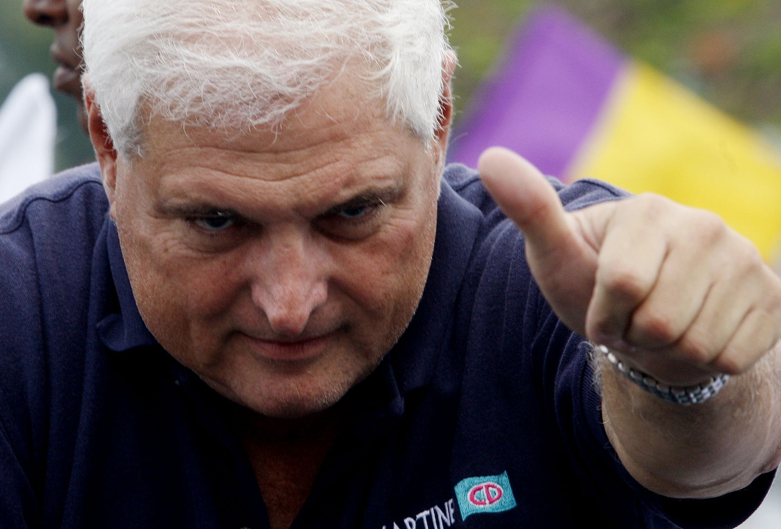 Ricardo Martinelli, nuevo presidente de Panamá, en un acto de campaña.