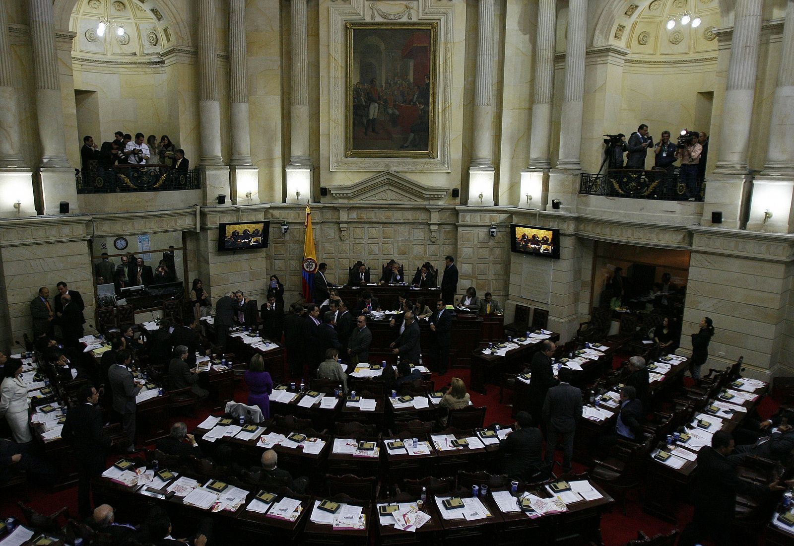 Vista general de la sesión en el Congreso en Bogotá (Colombia)