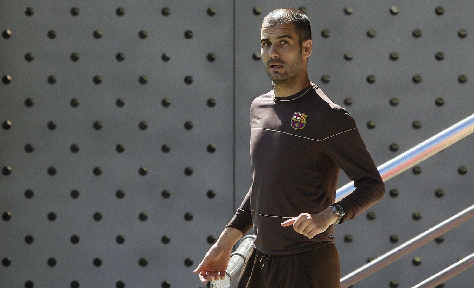 El entrenador del Barça, Pep Guardiola, ha atendido una multitudinaria rueda de prensa.