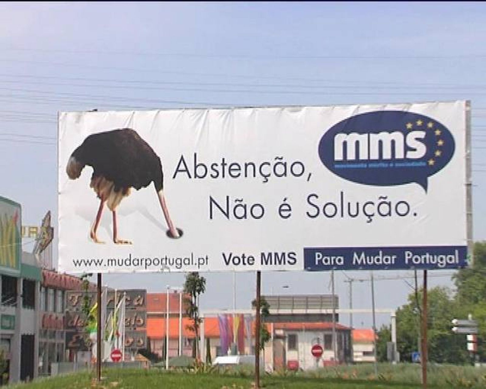 Cartel contra la abstención en la campaña portuguesa.  