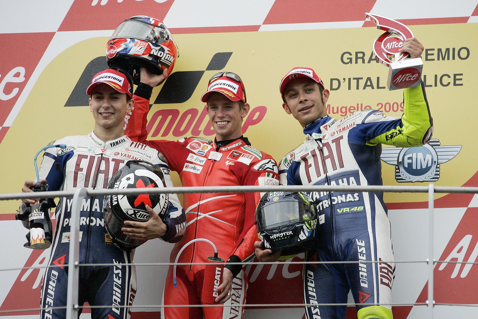 Lorenzo consiguió un valioso segundo puesto en el podio del GP de Italia.